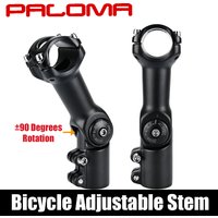 Bicycle Adjustable Stem 25.4/31.8mm Riser Extension Aluminum Bicycle Handle 60 / 80 / 93 / 100mm Bicycle General Parts