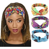 African Pattern Print Headband for Women Twist Style Hair Band Salon Make Up Hair Wrap Headwear Turban Ladies Hair Accessories