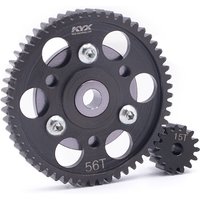 KYX Racing Hard Steel Heavy Duty 56T/15T Spur Gear set for RC Crawler Car Axial Wraith SCX10 Gearbox