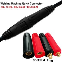 DKJ10-25 35-50 50-70 Welding Machine Quick Fitting Connector Plug Socket Rapid Fitting Europe Welding Machine Cable Connector