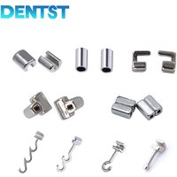 Dental Orthodontic Crimpable Hooks Cross Tube Long/Short/Stop Type Fixed on ArchWires for Orthodontic Treatment 10pcs