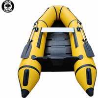 Solar Marine 3 Person 2.3M 0.9 MM PVC Inflatable Assault Boat Speed Kayak Canoe with Accessories ForFishing Or Water Sports
