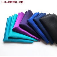 HUISHI White Pink Man's Handkerchiefs Suit Pocket Square Towel Accessories Wedding Banquet Anniversary Commercial Black Red Blue