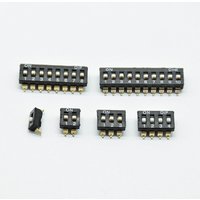 5pcs KM-2P/3P/4P 5P 6P/8P 2.54mm chip DIP switch gold-plated feet black SMD chip