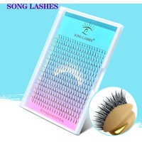 SONG LASHES Nouveaux Éventails Préfabriqués Tendance Wispy Spikes pour Extensions de Cils, Cils de Fée, Promade Wispy Spikes pour Extensions de Cils