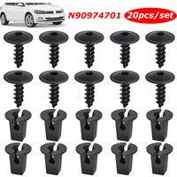 20pcs N90974701 Engine Cover Undertray Splashguard Wheel Arch Torx Screw Retainer Fastener Clips Bolt Universal For VW Audi Seat