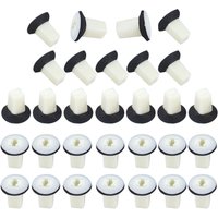 30Pcs Car Auto Fasteners Trunk Trim #8 Screw Grommet Clips Rivet Fastener Nut MU480034 For Mitsubishi Eclipse