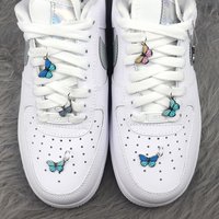 Beauty Metal Butterfly Ornaments Men Women Trend Personality Macaron Shoelace Buckle Decorative Pendant aj1 Shoelace Accessories