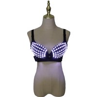 Soutien-gorge LED discothèque Clubwear Ds Costumes Sexy Cosplay Costume LED Halloween mascarade soutien-gorge lumineux