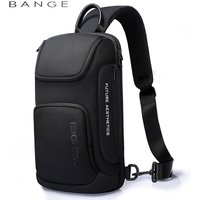 BANGE Umhängetasche Für Männer Tragbare Wasserdichte Schulter Messenger Taschen Männlichen Reise Kurze Reise Brust Tasche Fit Für 9,7 Zoll iPad
