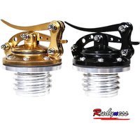 Motorcycle Black Gold Quick Release Fuel Gas Tank Oil Cap For Harley Sportster XL 1200 883 X48 Dyna Model image 4