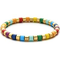 Boho Bohemian Handmade Charm Summer New Gold color Bracelet Tile Beads Friendship Bracelet Women Gifts Unisex Fashion Jewelry