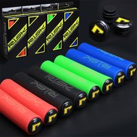 2PCS Silicone MTB Bike Bicycle Grips Sponge Handlebar Soft Ultralight Grips Brake Grips Silicone Silica Glove Handle Anti-skid