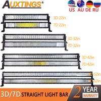 Auxtings 22" 32" 42" 52"inch Led Light Bar Work Light 3D/7D led bar 4x4 Truck ATV Car Offroad Driving Straight Light Bar