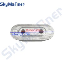 65W-45251-00 6E0-45251-11 Anode For YAMAHA Outboard Motor 8-60HP 2 Stroke 4 Stroke Powertec Boat Engine 65W-45251