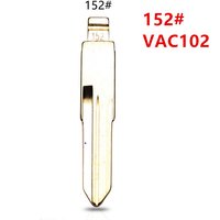 10pcs 152# VAC102 Metal Uncut Blank Flip Remote Key Blade For Renault Megan Dacia Clio Duster for keydiy KD xhorse VVDI JMD