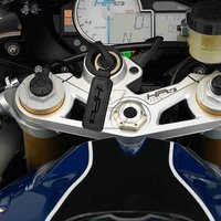 For BMW Motorrad S1000RR HP4 Race Motorcycle Cowhide Keychain Key Ring