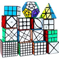 QIYI Speed Magic Cube 3x3x3 4x4x4 5x5x5 Puzzle Black Stickers Magic Cube Education Learnning Cubo Magico Toys For Children Kids