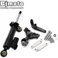 BJMOTO Motorcycle Steering Damper Mounting Bracket Kit Stabilizer For Kawasaki ZZR1400 ZX14 2006-2016 Reversed Safety Control