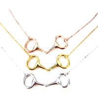 925 Sterling Silver Delicate High Polished Snaffle Bit Equitation Jewelry Horse Lover Necklaces With Women Fashion Earring Sets