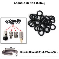 New NBR O Ring AS568-010 10Pieces 50Pieces 100Pieces 500Pieces For 8MM Quick Disconnect Air CO2 HPA N2