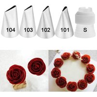 #101 #102 #103 #104 Piping Nozzle for Creating Rose Petal Shape Decorating Icing Tip Baking &pastry Tools Bakeware