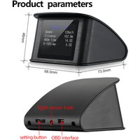 ELING P10 OBD2 HUD Smart Digital Meter On-board Computer Electronics Navigator for Car Safely Head Up Display Diagnostic Car