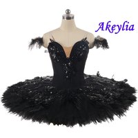 Black Swan Tutu professional Women Swan Lake pancake Girls Ballet Tutu White Swan Adult White Tutu For Competition Costume Dress