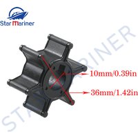 6L5-44352 Water Pump Impeller For Yamaha Outboard Motor F2 F2.5 3(Malta) 2 Stroke Boat Engine 6L5-44352-00 6L544352