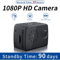 MD20 Mini Camera 1080P HD Camcorder Night Vision Mini Outdoor DV Voice Video Recorder Micro Cam With PIR Long Standby Time