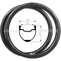 Wheels 20 Inch BMX Bike 27mm Depth 30mm Width Bicycle Wheel 20 Inch 406 Disc Brake Tubless Ready Carbon Rims Wheels 20