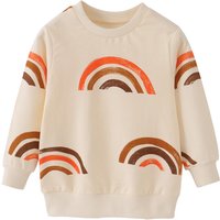 Jumping Meters Children's Sweatshirts For Autumn Spring Rainbow Kids Clothes Autumn Spring Toddler Hooded Shirts Sport Tops