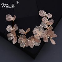 Miallo Bridal Wedding Headband Handmade Flower Hair Accessories for Women Hair Jewelry Party Bride Headpiece Bridesmaid Gift