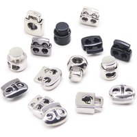 10 Pieces Vintage Alloy Silver Gunmetal Metal Stopper Handmade DIY Apparel Sewing Accessories Clamp Stopper Cord Lock Toggle