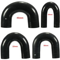 New Multi-size 180 Degree Car Turbo Black Silicone Hose Intercooler Boost Hose Pipe Elbows Bends
