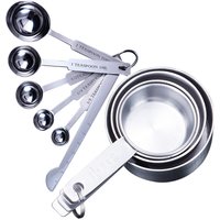 8/10/11Pcs Stainless Steel Measuring Cups and Spoons Set Deluxe Premium Stackable Tablespoons Home Tools Kitchen Accessories