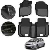2008-2013 For Honda Fit Rubber Floor Mats Custom Fit Waterproof Anti-Slip Car Mats for 2008 2009 2010 2011 2012 2013 Accessorie