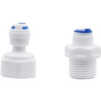 1/4" To 1/2" Male/Femal Thread Quick Connector Butt Pneumatic Pipe Connection Fittings Slip Lock Quick-connectors 1Pc