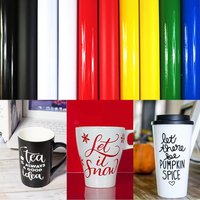 1 Roll 12"x5'/30cmx25/50/100/150cm Permanent Self Adhesive Vinyl Colors for Decor Sticker Design Cup Handmade Glass for Cricut