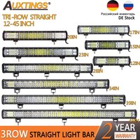 Auxtings 12-45in 180W-612W Tri-Row 7D LED Light Bar Offroad Led Bar Combo Led Work Light Bar for Truck SUV ATV 4x4 4WD 12v 24V