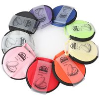 Portable CD DVD Case 20P Capacity Oxford Cloth CD Storage Bag Round Holder with Zipper for Home Car CD Box Bag