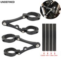 33mm-58mm wspornik reflektora zacisk mocujący widelec uchwyt na lampę rurową 54mm 49mm 45mm 41mm 37mm motocykl Bobber Cafe Racer uniwersalny