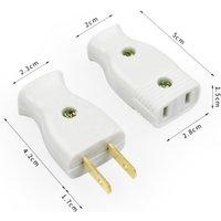 American Bakelite 2 Pole 15A Female Male US Wiring Plug Adapter Socket Power Strip Connector Japan Rewirable Cable Convert Plug