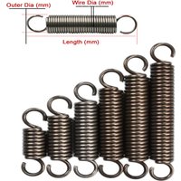1Pcs Wire Dia 1.4mm Extension Tension Expansion Spring Outer Dia 8-14mm Length 30mm - 240mm Springs Steel Hook Spring DIY