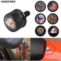 Motorcycle Rear Seat Bolt Screws Cap Knurled Mount CNC for Harley Sportster XL Touring Ultra CVO Fatboy Dyna Softail FLHR FLHX