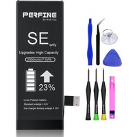 Perfine Battery for iphone SE 2016 2000mAh Replacement A1724 A1723 with Repair Tool kit Transparent TPU Case,USB Lightning Cable