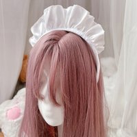 Girls Wide Headwear White Maid Headband Novelty Sweet HeadpieceCartoon Anime Cosplay Hair Ornaments Dropshipping