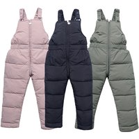 Salopette chaude d'hiver pour enfants, pantalons épais pour filles et garçons, combinaison pour bébés filles de 1 à 5 ans, salopette de Ski de haute qualité pour enfants