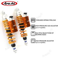 Arashi For YAMAHA VMAX 1200 1985 - 2005 Twin Rear Shocks Absorber Street Vintage Bikes Nitrogen Air Shock Suspension 360mm