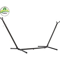 TieHo Portable Metal Hammock Stand, Simple Swing Frame, Anti-side-turn Canvas Camping Base, Outdoor Iron Stong Floor Stand
